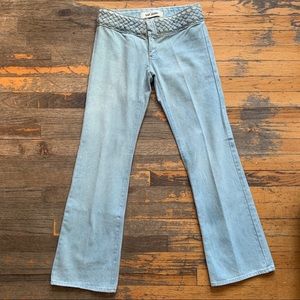 Vintage GAP Bootcut Denim Jeans with Braided Detail